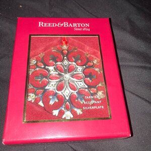 Reed & Barton Silverplated Snowflake Ornament